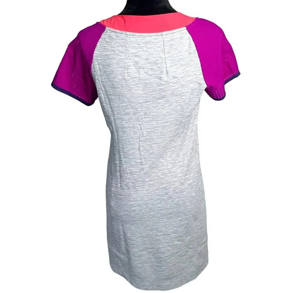 Title Nine‎ Sensitive Stretch Color Block Perforated Sleeve Athletic Dress - Picture 5 of 6
